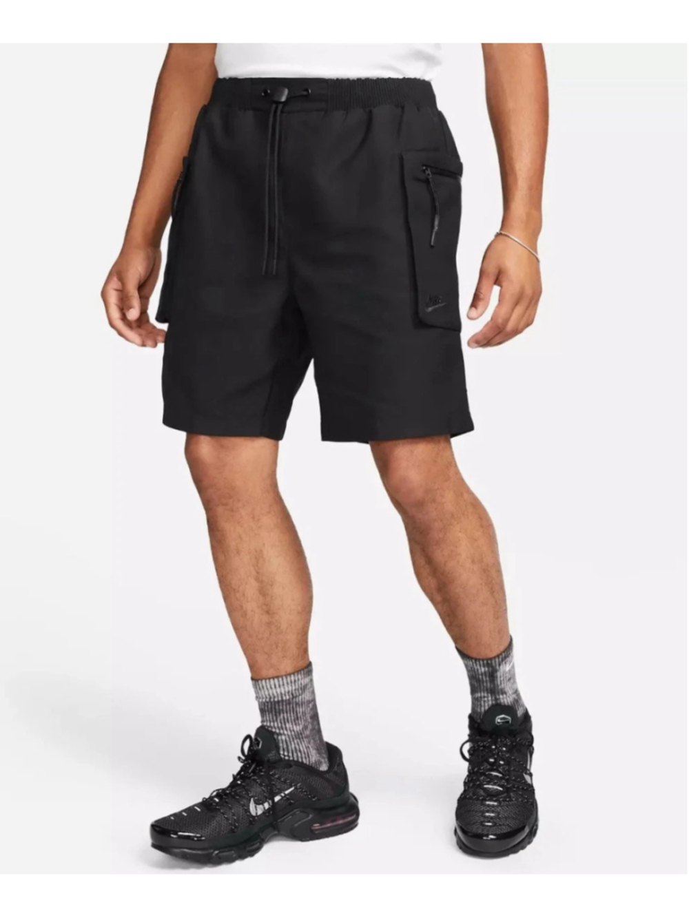 Nike Tech Pack Men's Utility Cargo Shorts Size S FB7528-010 Black MSRP $115